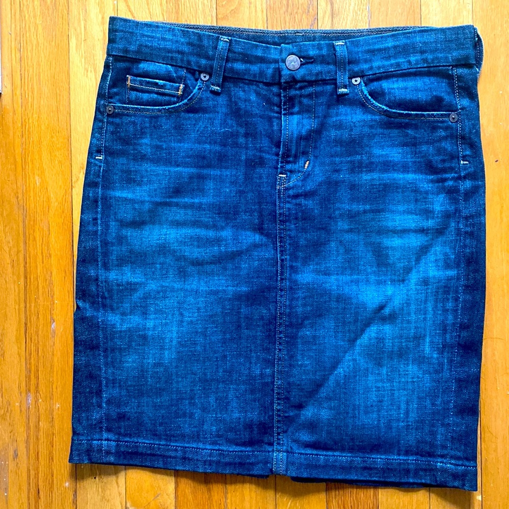 Denim knee length Citizens of Humanity skirt size 28
